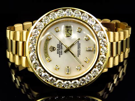 mens rolex watches gold|solid gold rolex with diamonds.